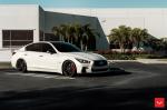 Infiniti Q50S 3.0t Pure White on Vossen Wheels (HF-3) 2019 года